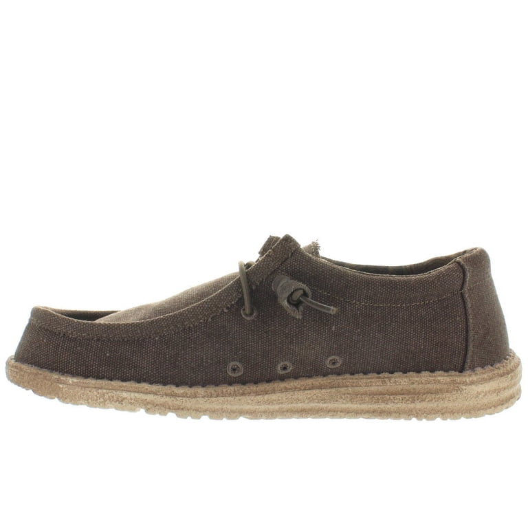 Hey Dude Men\'s Size 12 Wally Chocolate Slip‎ On Shoes Hey Dude Wally Stretch Shoes Men 12 Loafer Chocolate Brown  main image 3
