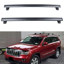 CCIYU 2Pcs Black Aluminum Roof Rack Cross Bar Car Top Luggage Carrier Rails Fit for Jeep Grand for Cherokee 2011-2021 Max Load up to 150LBS