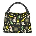 thumbnail image 1 of Balery cartoon Skull spider web Bolsa de Aislamiento Portátil – Bolsa de Almuerzo con Forro de Aluminio Mejorado, Funda Impermeable y Fácil de Limpiar para Picnic y Caja de Almuerzo, 1 of 6