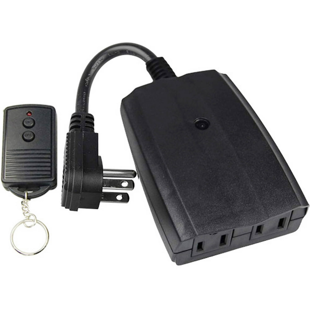 Holiday Time Christmas Lights 2Outlet Outdoor Wireless Remote Control