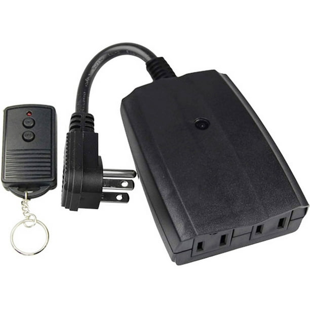 Holiday Time Christmas Lights 2Outlet Outdoor Wireless Remote Control