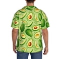 thumbnail image 3 of Sikiie Green Avocado Men's Wrinkle Free Untucked Cuban Shirt Business Casual Button Down Shirts Short Sleeve ShirtXX-Large, 3 of 5