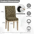 thumbnail image 5 of COEQINE Stretchable Slipcovers for Parsons Chairs Set of 1, Machine Washable Chair Protector, Keep Your Chair Away from Dust Stain and Pet Claws for Home Decor, Leopard Print Khaki, 5 of 7
