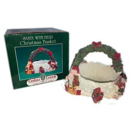 Kirkland Cedar Creek Collection Santa With Bear Christmas
