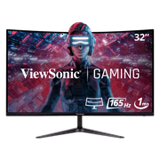 ViewSonic VX3218-PC-MHD 32 Inch Full HD 1080p 165Hz 1ms Curved Gaming Monitor with Adaptive-Sync Eye Care Frameless HDMI and Display Port