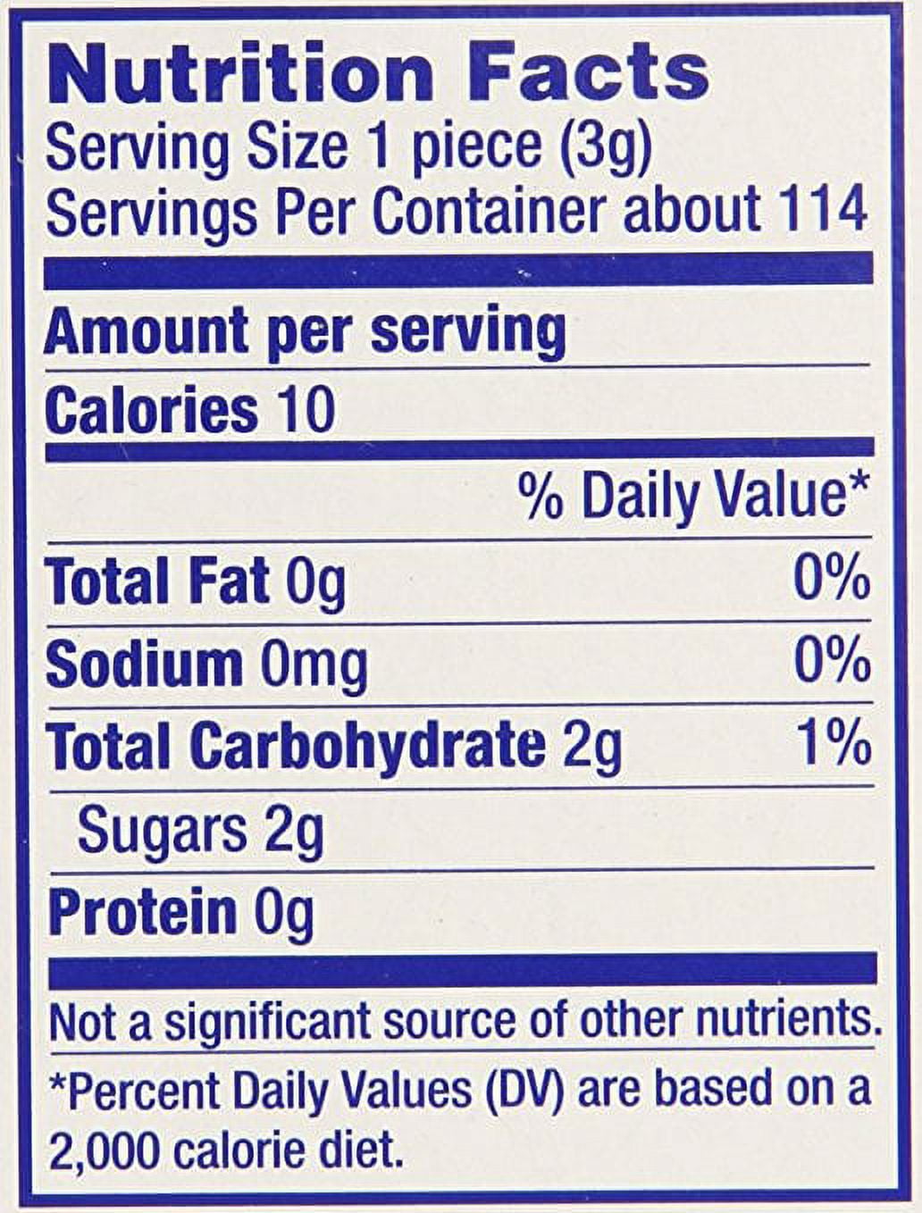 Hubba Bubba Gum Sour Blue Raspberry, 5 Pc (Innerpack of 18)