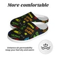 thumbnail image 6 of Disketp Pixel Game Women's Men's Slippers Plush Slip-On House Slipper for Winter Indoor Soft Cushion Non-slip Fluffy Slides Slippers-8, 6 of 7