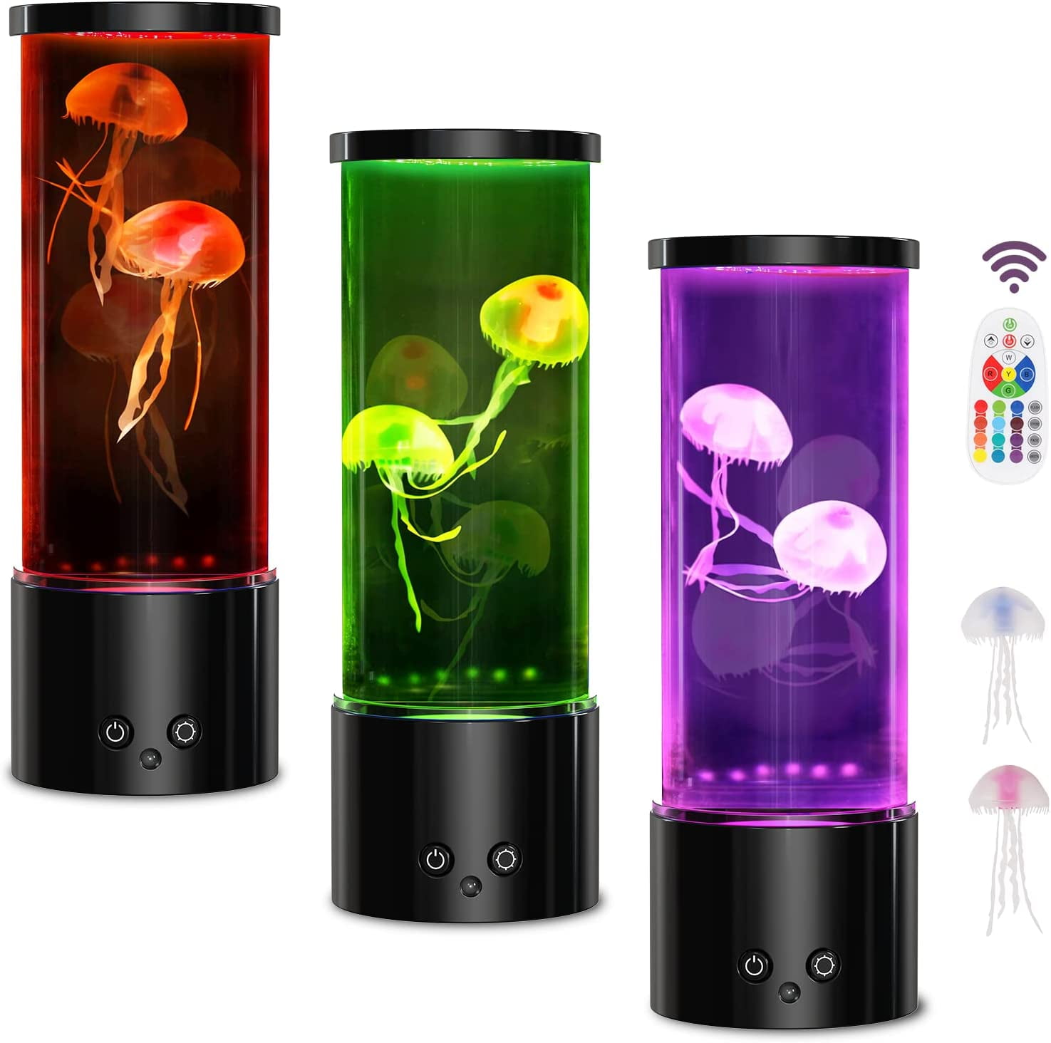 Jellyfish Lava Lamp, 17 Color Changing Electric Jellyfish Table Lamp