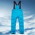 thumbnail image 5 of SGMVNU Boys and Girls Snowsuit Set Winter Hooded Padded Jacket and Overall Bib Pants Kids 2 Piece Ski Suits Snowboard Outfit Size M Sky Blue, 5 of 7