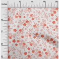 thumbnail image 2 of oneOone Viscose Chiffon Dark Peach Fabric Asian Floral Craft Projects Decor Fabric Printed By The Yard 42 Inch Wide, 2 of 4