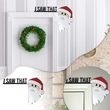 

YruYptpaln Christmas Door Frame Decoration Pendant Santa Wooden Living Room Wall Door Decoration Christmas Party Door Corner Decoration