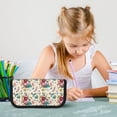 thumbnail image 4 of Fotbe Bird Butterfly Rose Pattern Pencil Case,Canvas Pen Case, Multi- Slot Pencil Pouch, Portable Pencil Bag, Pen Case for& Office, Makeup Bag ,Zipper Pouch, 4 of 6