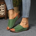 thumbnail image 3 of Mepaouo Summer Sandals for Women 2025 Platform Wedge Slides Arch Support Orthotic Casual Walking Shoes, 3 of 8
