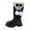 C, variant on UngA Girls Fashion Boots Kids Fashion Low Heel Winter Riding Boots Side Zipper Tall Girls Knee High Boots (Toddler/Little Kid/Big Kid),Size 12