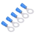 thumbnail image 1 of Terminales de anillo eléctricos, 100 piezas Conectores eléctricos de engarzado con aislamiento de anillo preaislado Conectores de terminales de engarzado Estándares líderes en la industria, 1 of 14