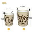 thumbnail image 5 of Kll Coffee Time Waterproof Foldable Laundry Hamper Bucket With Handles For Storage Bin,Kids Room,Home Organizer (Small), 5 of 8