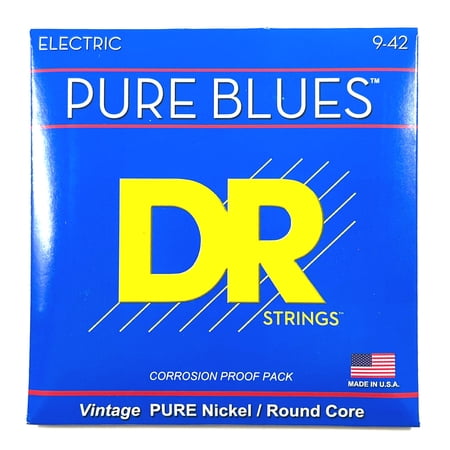 DR Guitar Strings Electric 2 Sets Pure Blues Vintage Pure Nickel 09-42