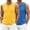 Yellow\blue, variant on COOFANDY Gym Workout Sleeveless Tops for Men 2 Pack Muscle Fitness Tank Top Bodybuilding Tee