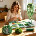 thumbnail image 4 of 5422 Pcs Beaded Plant Kit Forever Plant Kit Green Glass Beads for Plant Making,Green Beads for Beaded Plants with Video Tutorials,Forever Plant Beads Leaf Bead for Jewelry Making DIY Craft, 4 of 9