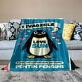 thumbnail image 2 of COMIO Penguin Blanket Penguins Blanket Gifts, Penguin Lovers,Cute Throw Blankets Funny Couch Sofa Bedroom Decor Best Penguins Christmas Birthday Gifts, 2 of 6