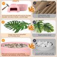 thumbnail image 4 of Superjoe Hidden Litter Box with Faux Plant, Large Cat Litter Box with Rattan Pattern, Heavy Duty PP Material Litter Box Enclosure Furniture for Home Decor,Pink, 4 of 8