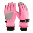 thumbnail image 2 of Dyfzdhu Winter Outdoor Kids Snow Skating Snowboarding Windproof Warm Ski Gloves Pink, 2 of 3