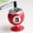 red, variant on Creative billiards metal ashtray with covered ashtray, anti fly ash office table tennis decorative ashtray