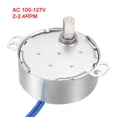 thumbnail image 5 of Uxcell AC 100-127V 2-2.4RPM 50-60Hz CCW 4W Metal Gear Synchronous Motor, 5 of 5