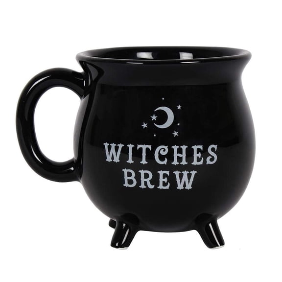 Botega Wordwide Witches Brew Cauldron Ceramic Mug Halloween 12 fl oz with Handle Tabletop Decoration