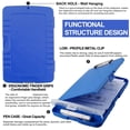 thumbnail image 4 of 3X Portapapeles Organizadores con Portapapeles con Almacenamiento Portapapeles de Enfermería Carpeta de Archivos Plegable Portapapeles de Plástico (Azul), 4 of 5