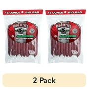 (2 pack) Old Trapper Jalapeno Smoked Beef Stick 15oz Resealable Bag