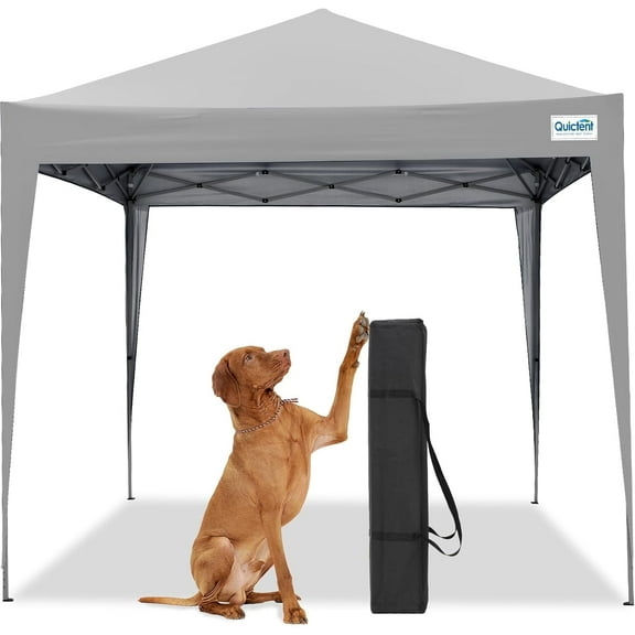 Quictent 10x10 Pop Up Canopy Tent - Instant Setup Gazebo for 1 Person, Portable & Compact, Waterproof & UV Protection, Ideal for Camping, Beach, Parties, and Outdoor Events