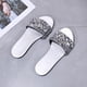 thumbnail image 4 of Amzcrzy Zapatos de mujer,Zapatos de mujer,Zapatillas de mujer, Chanclas de moda para mujer, para uso en interiores y tiempo libre, con punta abierta, planas y para playa. Sandalias Mujer Zapatillas D, 4 of 6