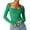 O-Green, variant on 2025 Thermal Underwear Top Women’S Long Sleeve Round Winter Tops for Women Neck Crop Top Tee Thermal Top Women Shirt Basic Solid Tight Women Thermal Top Fleece Lined Slim Fit