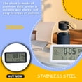 thumbnail image 2 of Clock LCD Thermometer Sensitive Hygrometer Smart Electronic Home Humidity Weather Time Gauge Display Clocks Accessories Black, 2 of 7