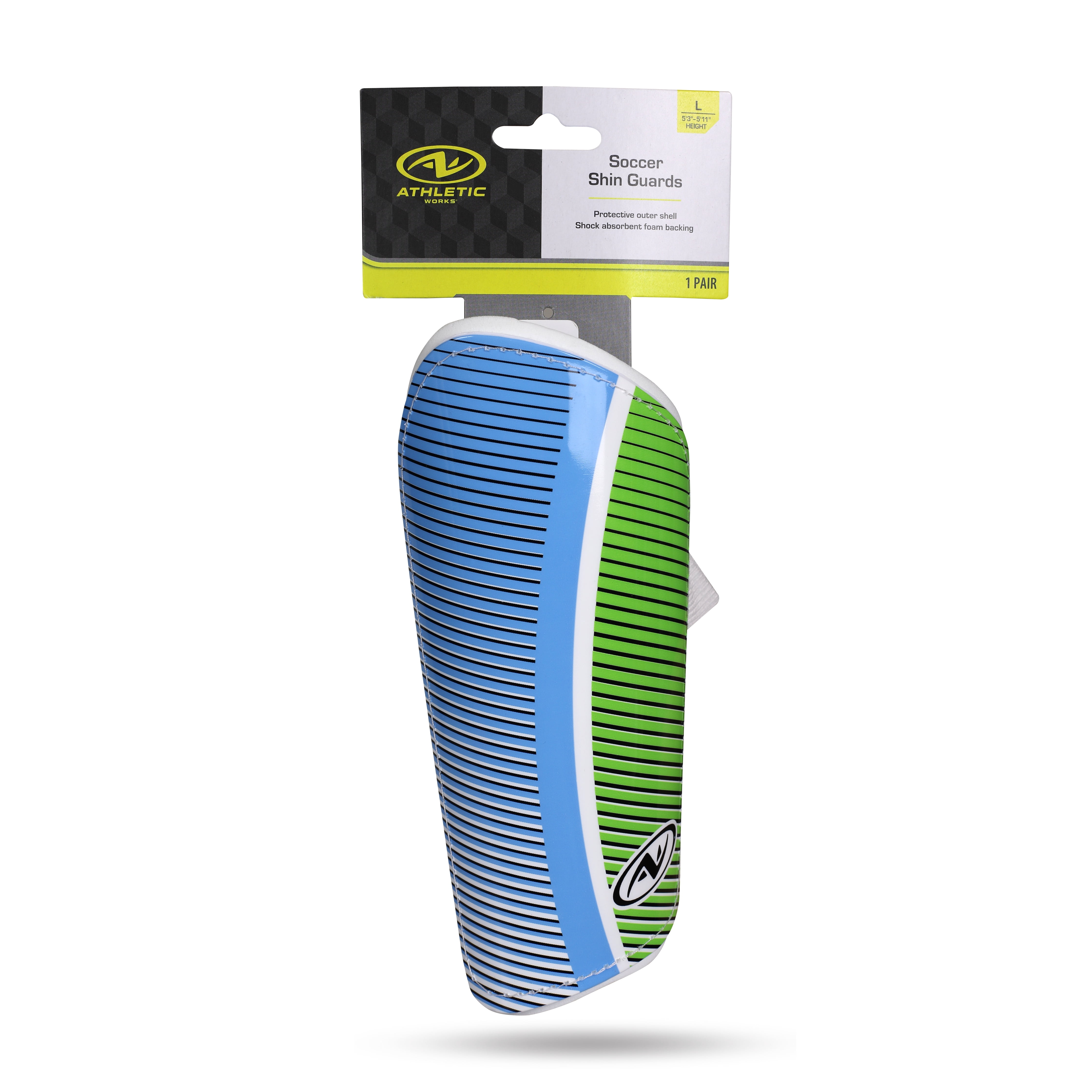 Athletic Works Soccer Shin Guard Large