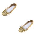 thumbnail image 1 of Qarigey Zapatillas de ballet de cuero para el vientre Zapatos de baile Gimnasia Zapatos de yoga para mujer 2piezas 38 tamaño, 1 of 1