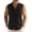 Black, variant on COOFANDY Men Button Up Sleeveless Shirts Beach Summerk Top Casual Linen Shirt Slim Fit