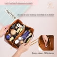 thumbnail image 2 of Travel Makeup Bag,2 in 1 Crossbody Cosmetic Zipper Pouch for Makeup Kit Organizer Bag with Handle&Strap,Pink, 2 of 7