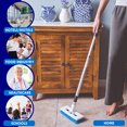 thumbnail image 2 of Elitra Swivel Scrub Brush with Adjustable Handle, For Cleaning Floor, Kitchen, Bathtoom - Blue -, 2 of 8