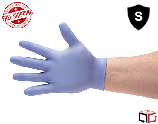 Commercial Powder Free Disposable Nitrile Gloves Black Size L 6 mil 100 per Pack 240mm 