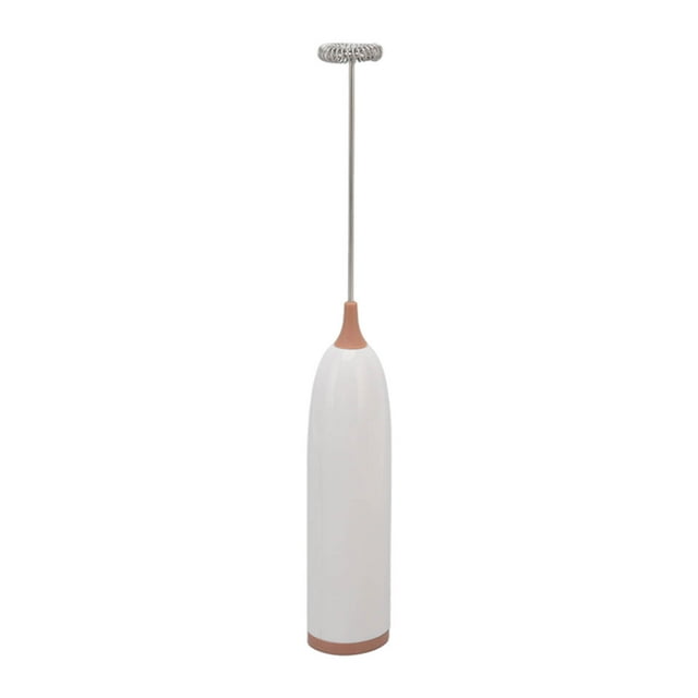 Household Electric Milk Frother Automatic Handheld Milk Foam Maker Coffee Stirring Bar Kitchen Drink Foamer White Coffee