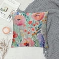 thumbnail image 2 of PHYHOO Watercolor Pink Flowers Throw Pillow Covers Floral Botanical Seamless Pattern Art Painting Square Pillowcases for Home Decor Sofa Car Bedroom Pillow case, 2 of 5