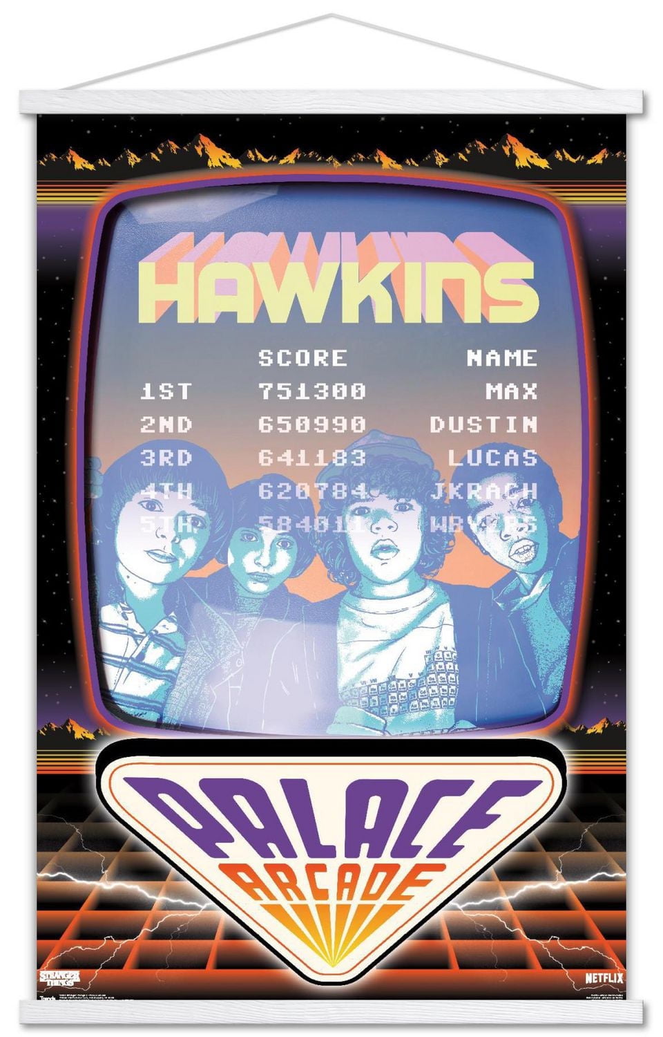 Netflix Stranger Things: Season 2 - Palace Arcade Wall Poster, 22.375" x 34"