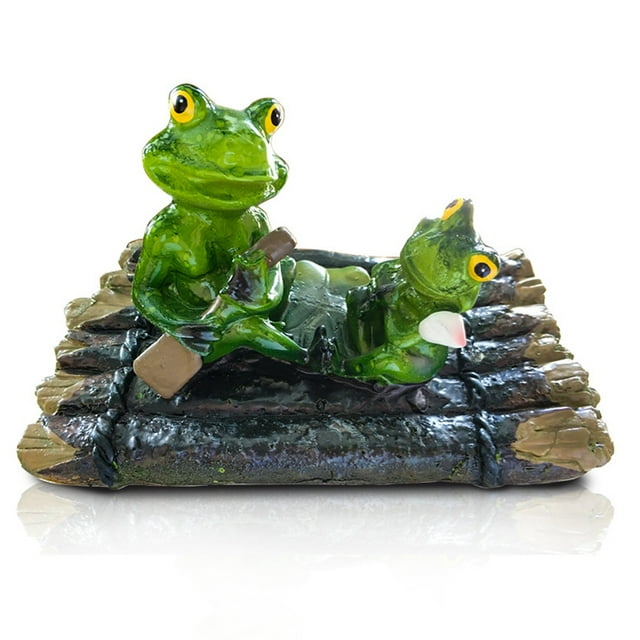 ZheElen Ren Frogs Liven Up Pond , adding a With Durable Ren Frogs As Decoration Frog Mini Pond Decoration Balcony
