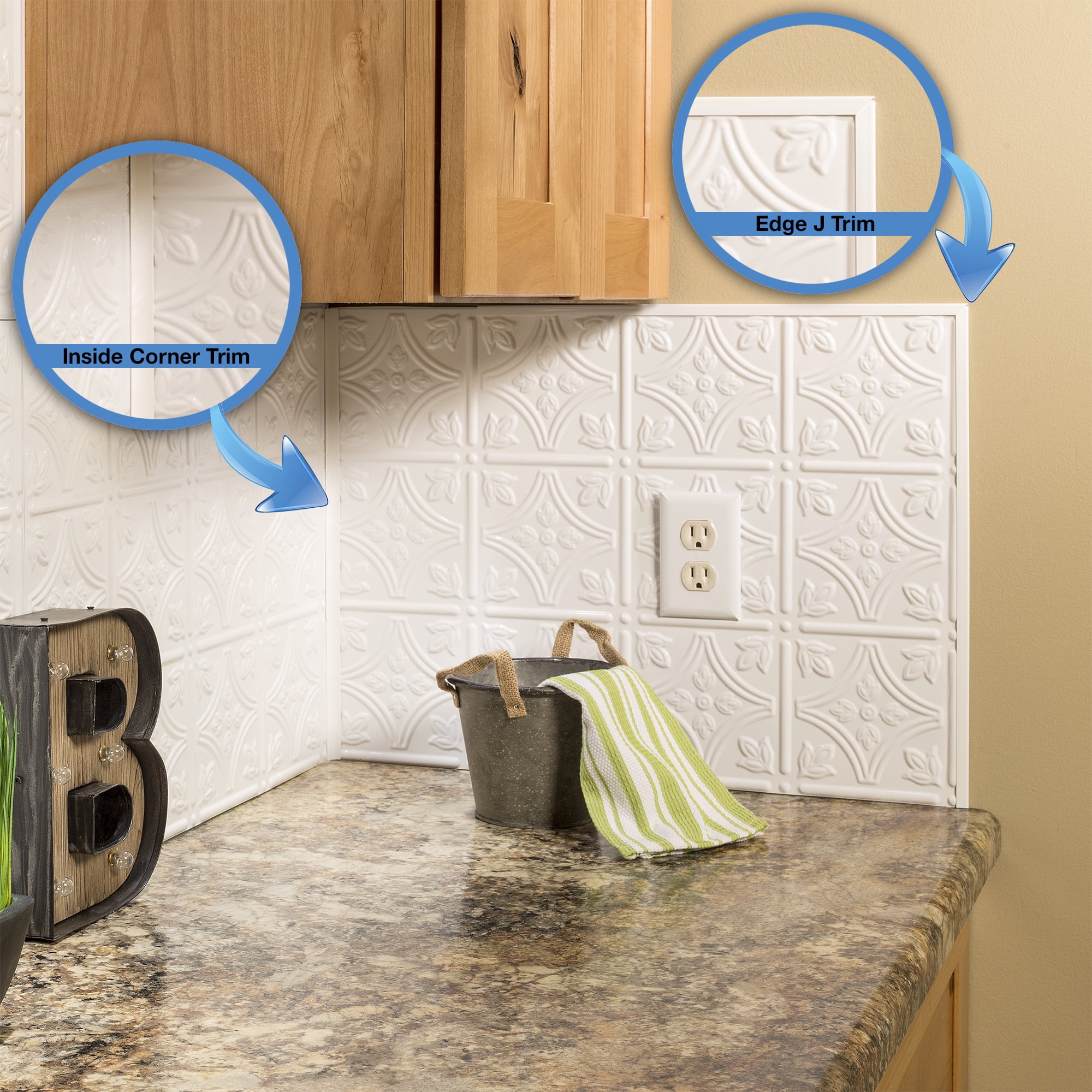 FASÄDE Backsplash Accessory Kit Matte White