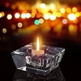thumbnail image 1 of XWSHYW Decoraciones para El Hogar Candelabro de Cristal Transparente Soporte para Velas de Té, Decoración para Bodas, 1 of 6