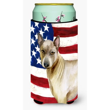 Carolines Treasures BB9680TBC Thai Ridgeback Patriotic Tall Boy Beverage Insulator Hugger  Tall Boy multicolor