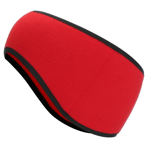Uxcell Ear Warmer Headband, Winter Stretchy Running Sweatband for Jogging, Red
