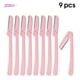 thumbnail image 2 of Atomust 9pcs Trimmer de cejas Trimmer de un solo uso de acero inoxidable de acero inoxidable Shaper Afeitadora de afilia de depilación Belleza Accesorios de depilación Kearding CE001490-00, 2 of 7
